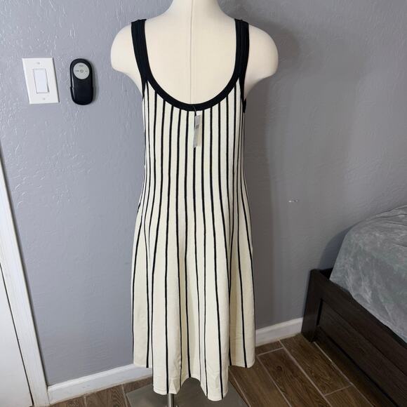 ASTR The Label Irecia Stripe Sleeveless Sweater Dress, White/Black, 1X 10652714 - Picture 2 of 6